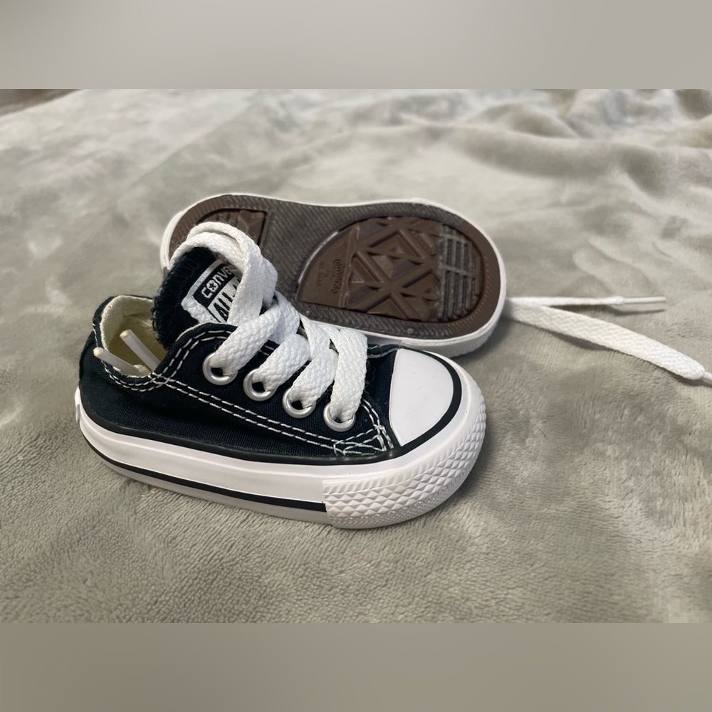 Converse Kids Black and White Sneakers